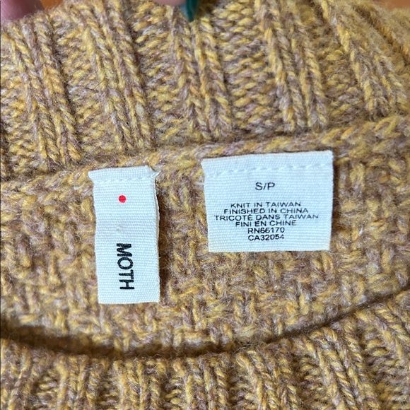 Anthropology Moth Pom Pom Crew Neck Sweater - Picture 5 of 7